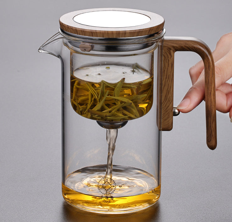 Bule de Chá Elegante com Copo Separado
